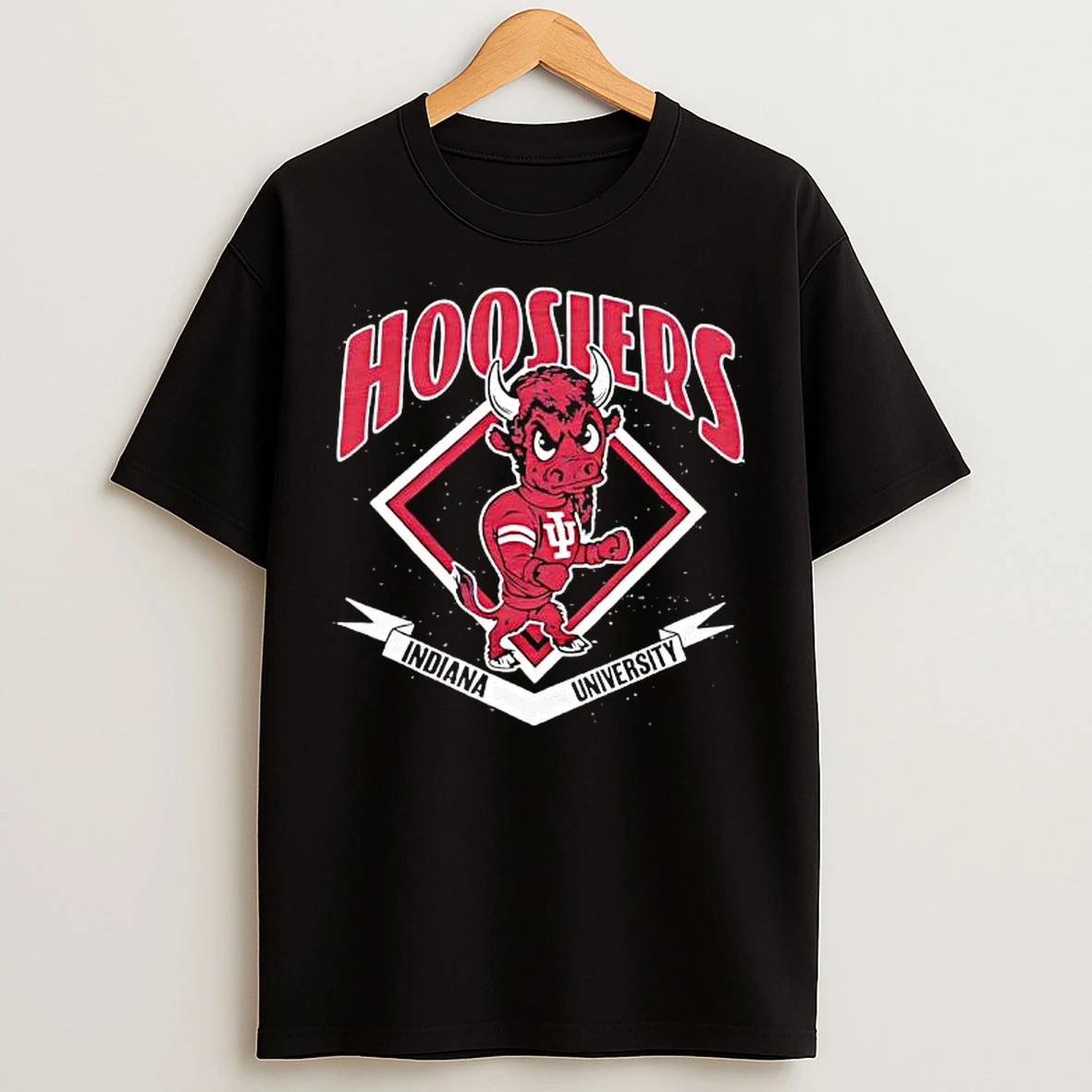 Classic Indiana University Hoosiers Bison Mascot T Shirts