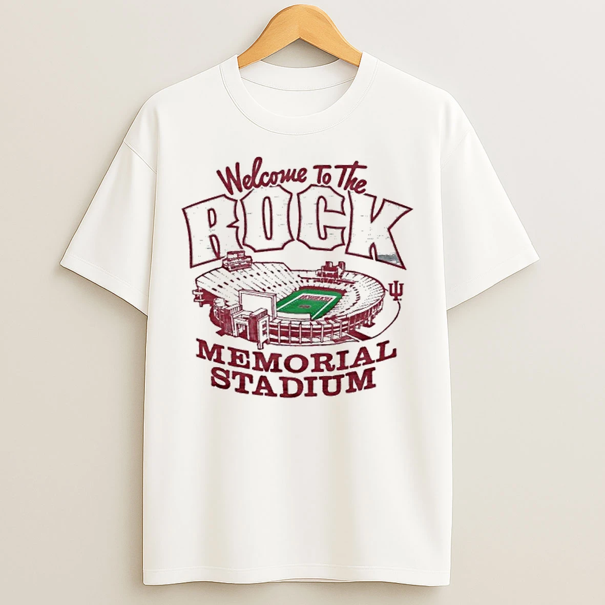 Classic Indiana University Memorial Stadium Welcome To The Rock T Shirts