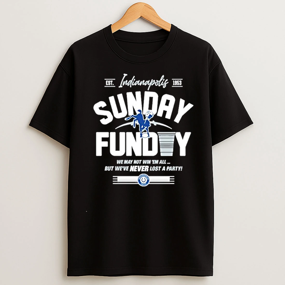 Classic Indianapolis Colts Sunday Funday Football T Shirts