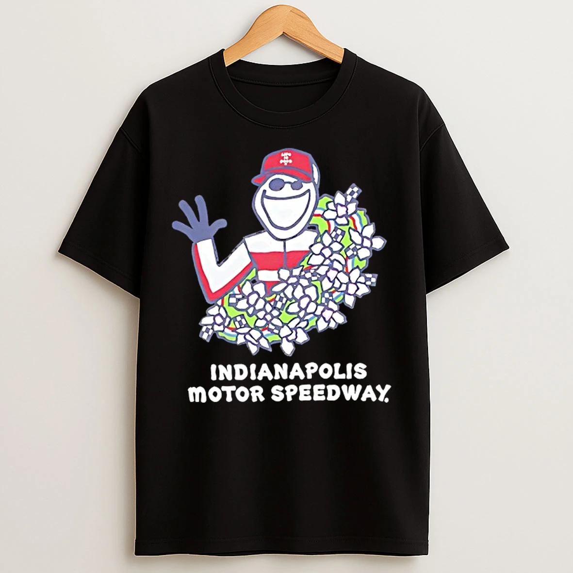 Classic Indianapolis Motor Speedway Life Is Good Wreath Hirt T Shirts