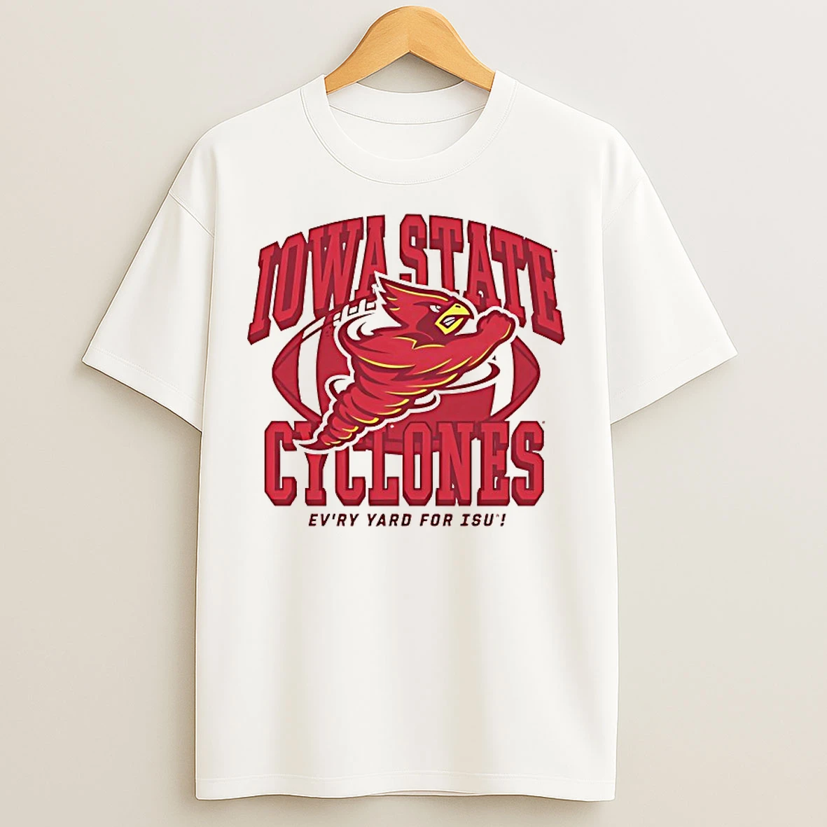 Classic Iowa State Cyclones Evry Yard For Isu Logo Vintage T Shirts