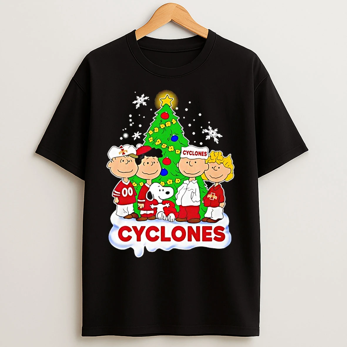 Classic Iowa State Cyclones Snoopy And The Peanuts Christmas 2025 T Shirts