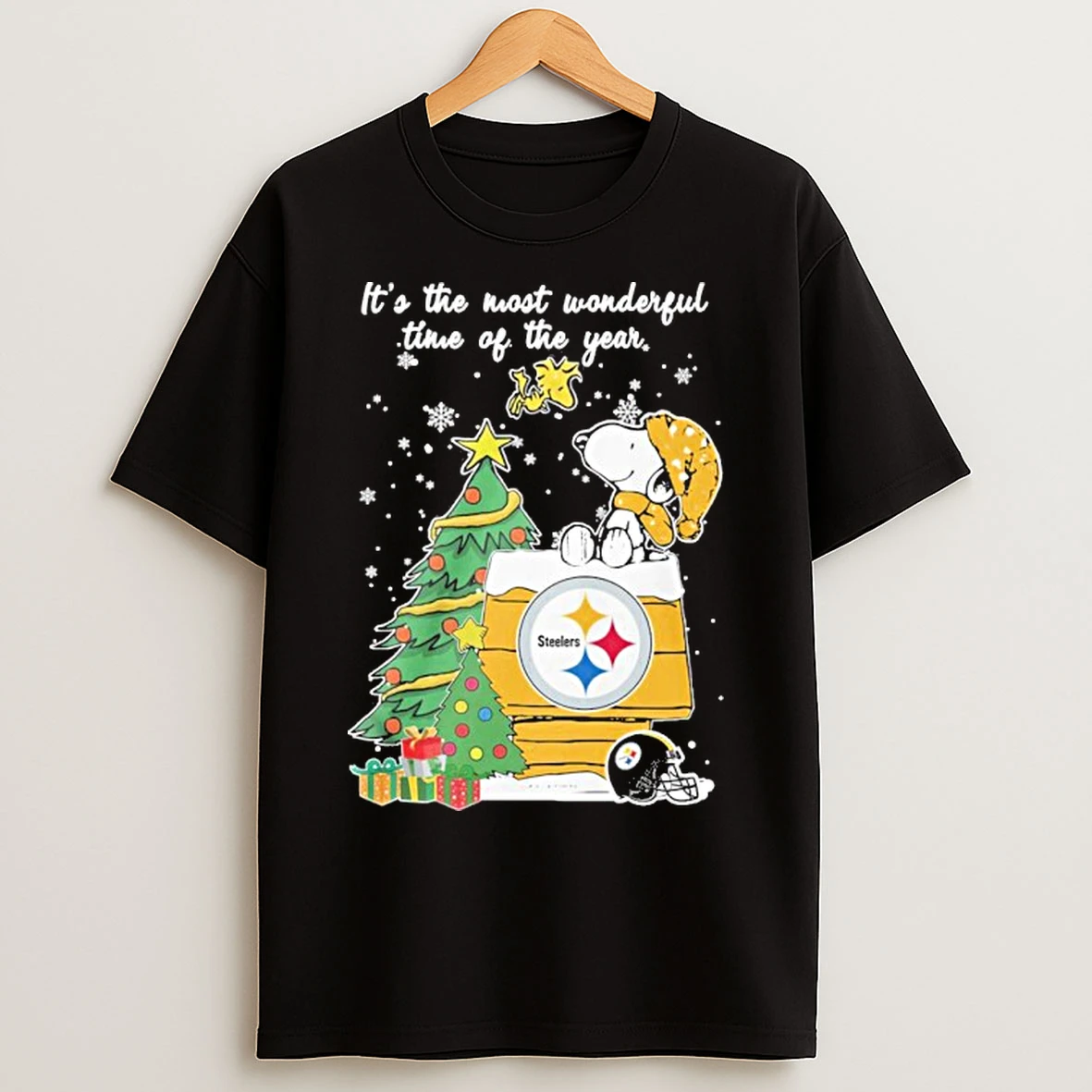 Classic Its The Most Wonderful Time Of The Year The Peanuts Christmas Steelers T Shirts