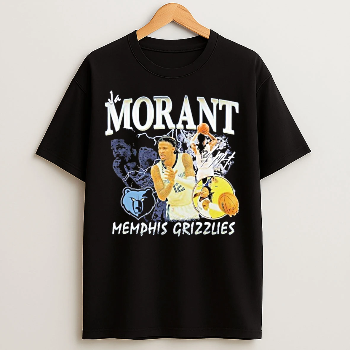 Classic Ja Morant Memphis Grizzlies Player Collage T Shirts