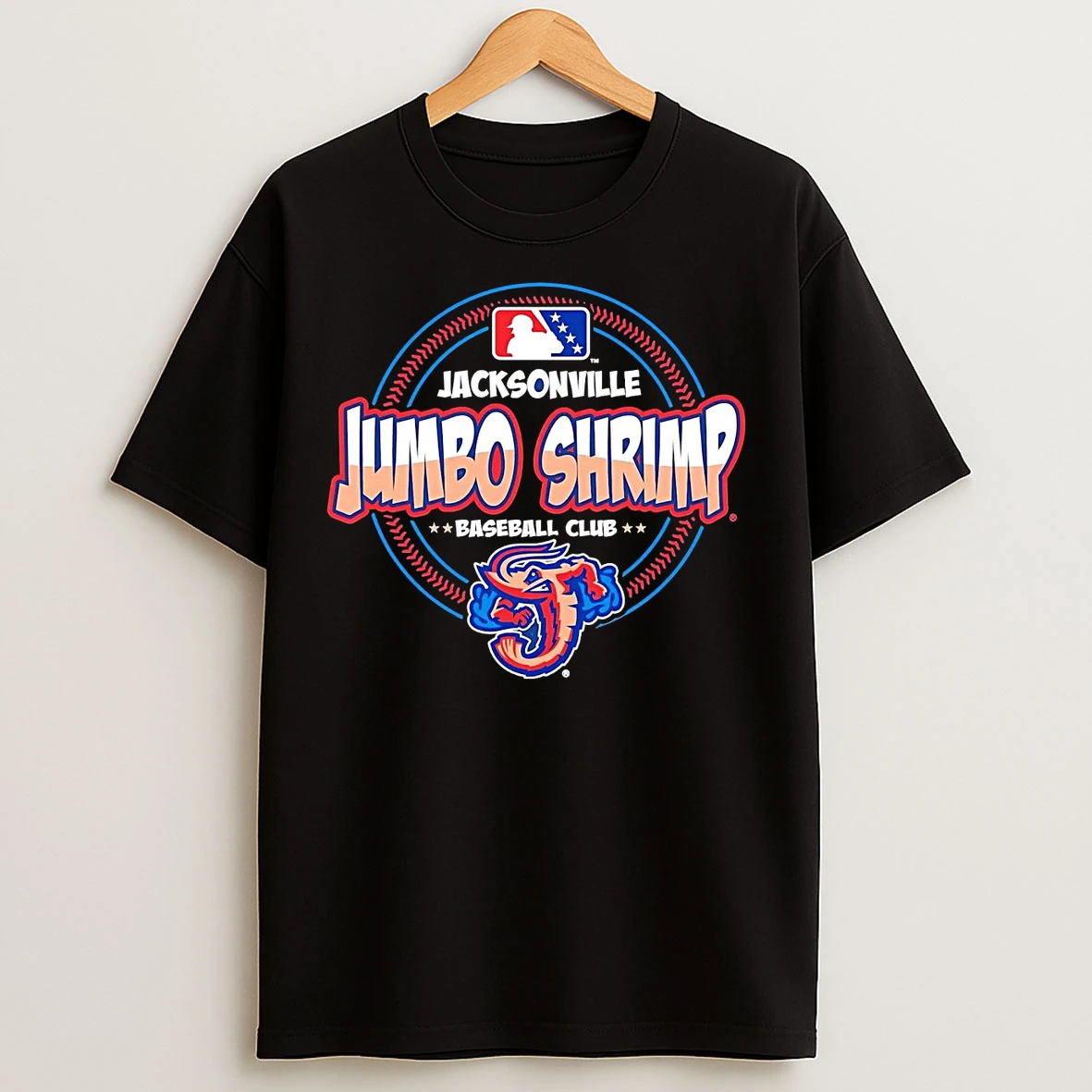 Classic Jacksonville Jumbo Shrimp Baseball Club T Shirts