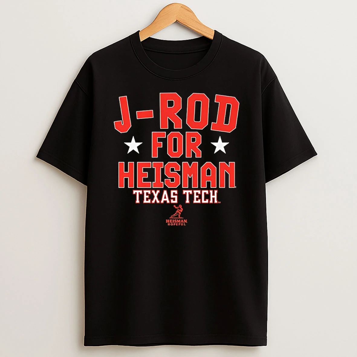 Classic Jacob Rodriguez J Rod For Heisman Texas Tech Football T Shirts