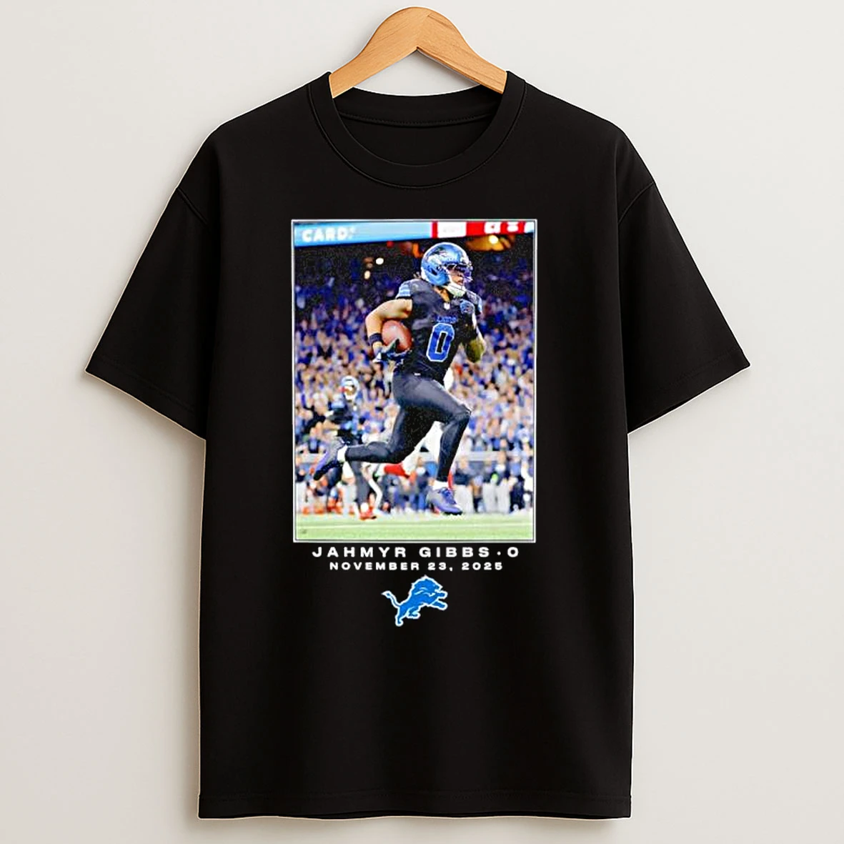 Classic Jahmyr Gibbs Detroit Lions 2025 Nfl Flash Features Week 12 Big Tall Ornaments T Shirts