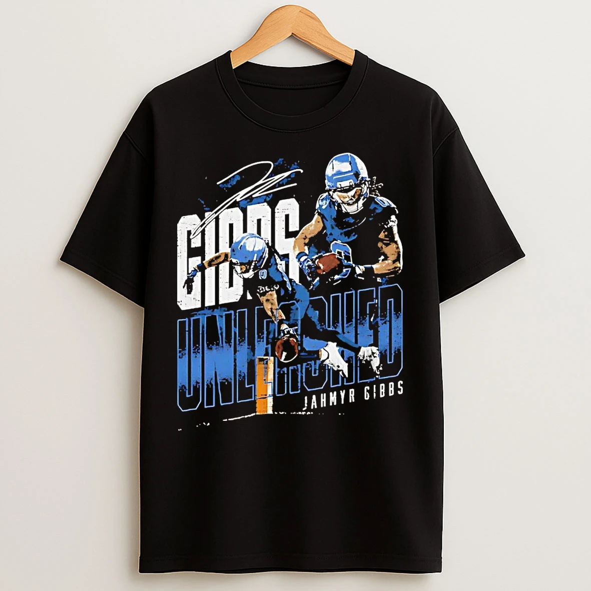 Classic Jahmyr Gibbs Unleashed Detroit Lions T Shirts