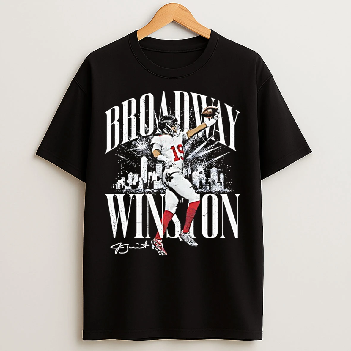 Classic Jameis Winston New York Giants Broadway Winston Signature T Shirts