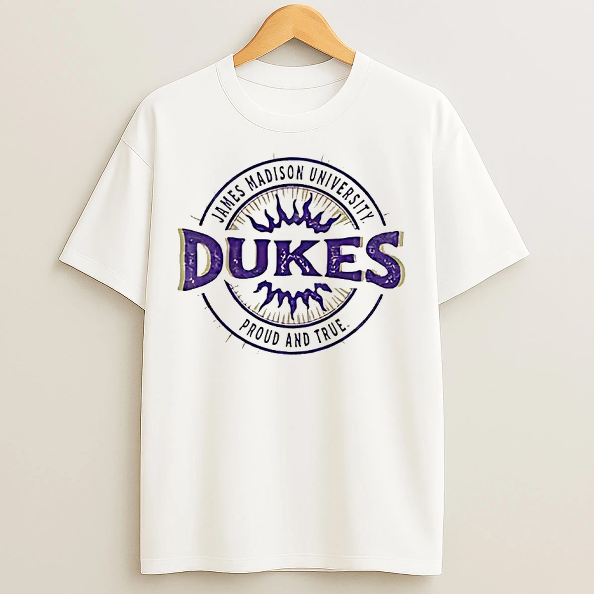 Classic James Madison University Dukes Proud And True Logo T Shirts