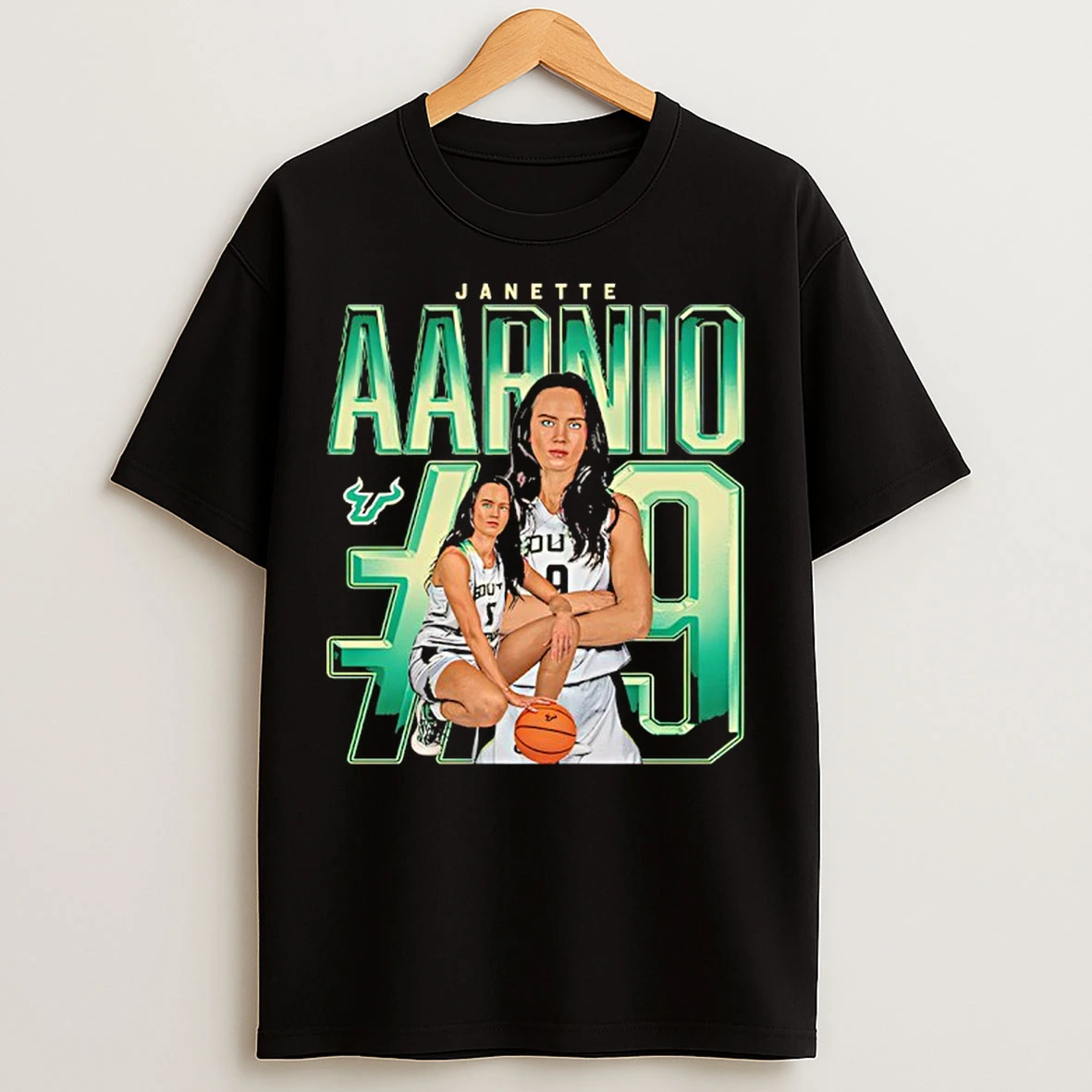 Classic Janette Aarnio Usf Ncaa South Florida Bulls Womens Basketball T Shirts