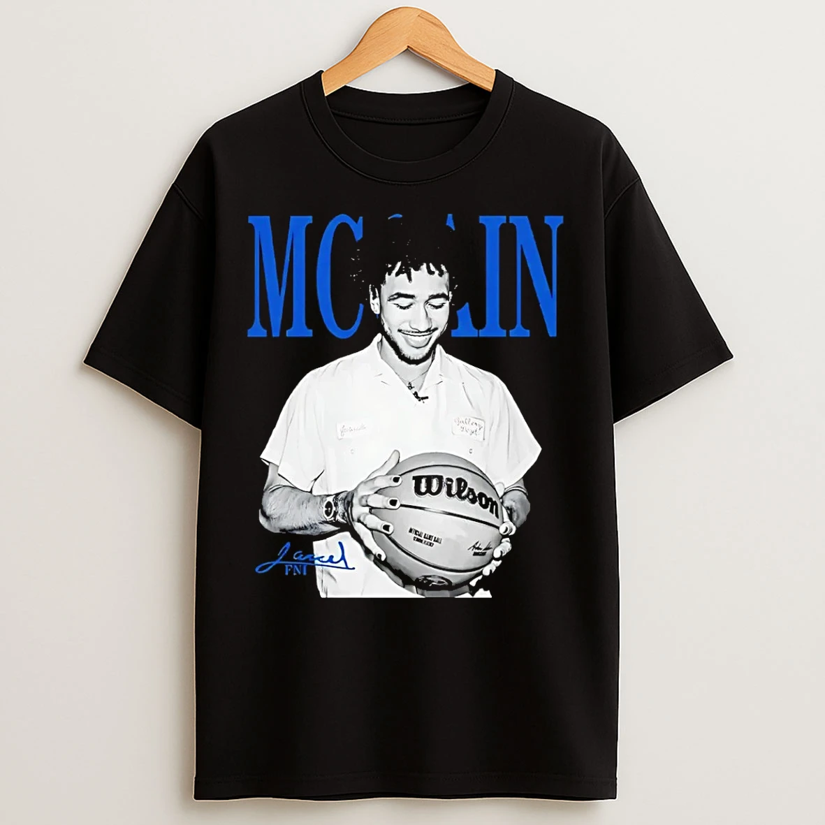 Classic Jared Mccain Philadelphia 76ers Signature Graphic T Shirts