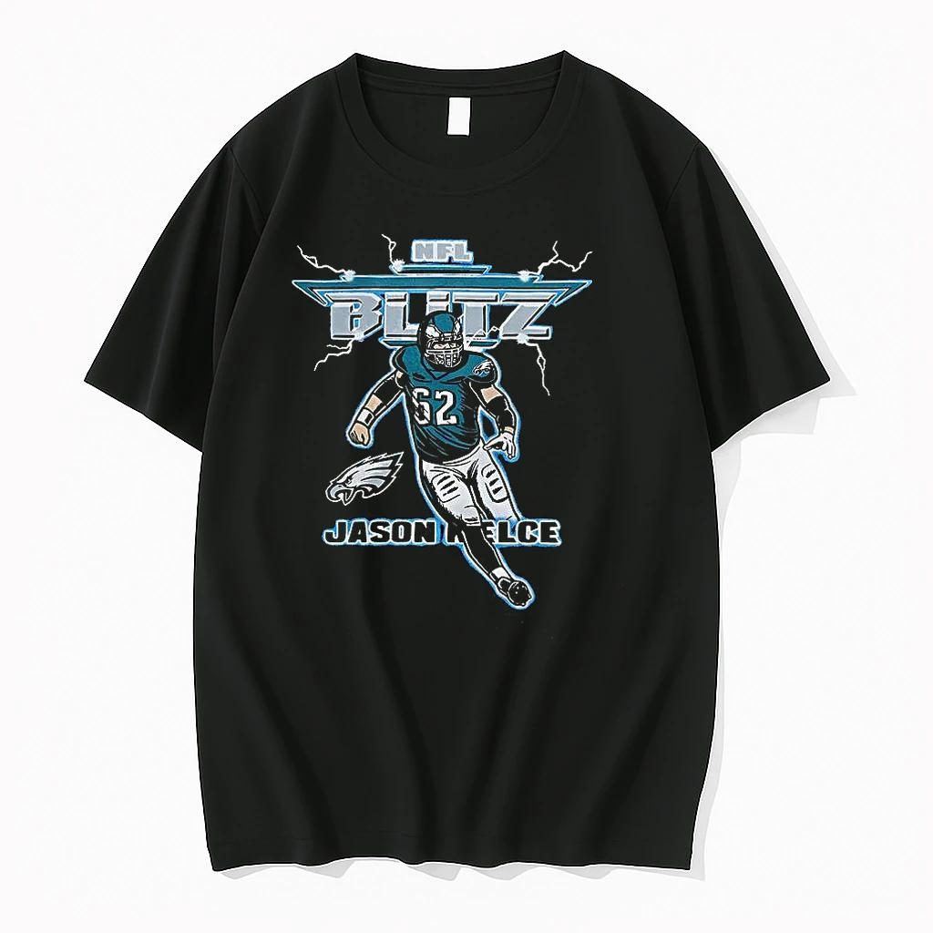 Classic Jason Kelce Philadelphia Eagles Nfl Blitz Lighting T Shirts