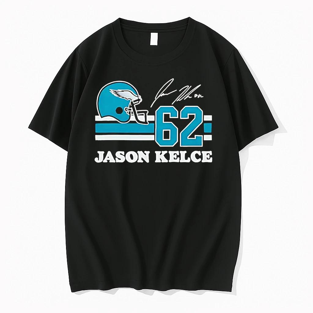 Classic Jason Kelce Helmet Signature Philadelphia Eagles T Shirts