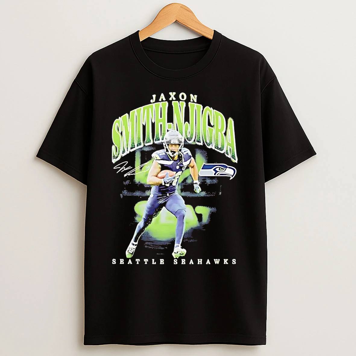 Classic Jaxon Smith Njigba Signature Seattle Seahawks T Shirts