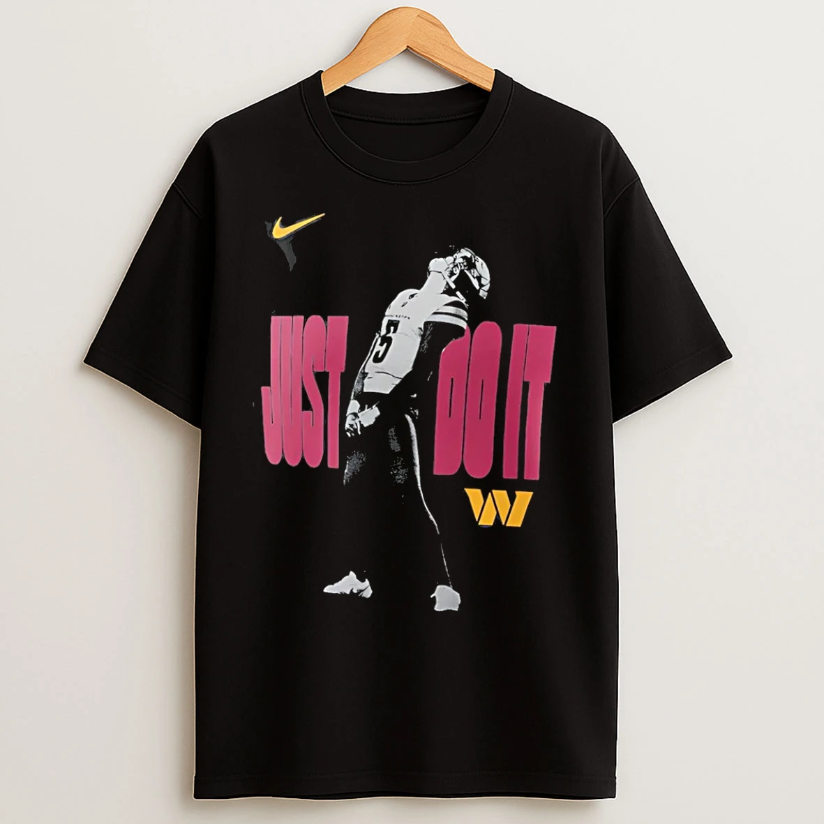 Classic Jayden Daniels Commanders Nike Just Do It 2025 T Shirts
