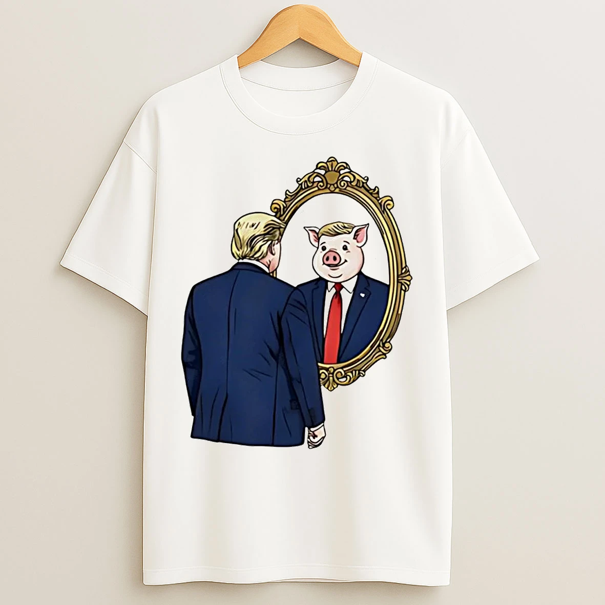 Classic Jb Pritzker Wearing Quiet Piggy Trump T Shirts