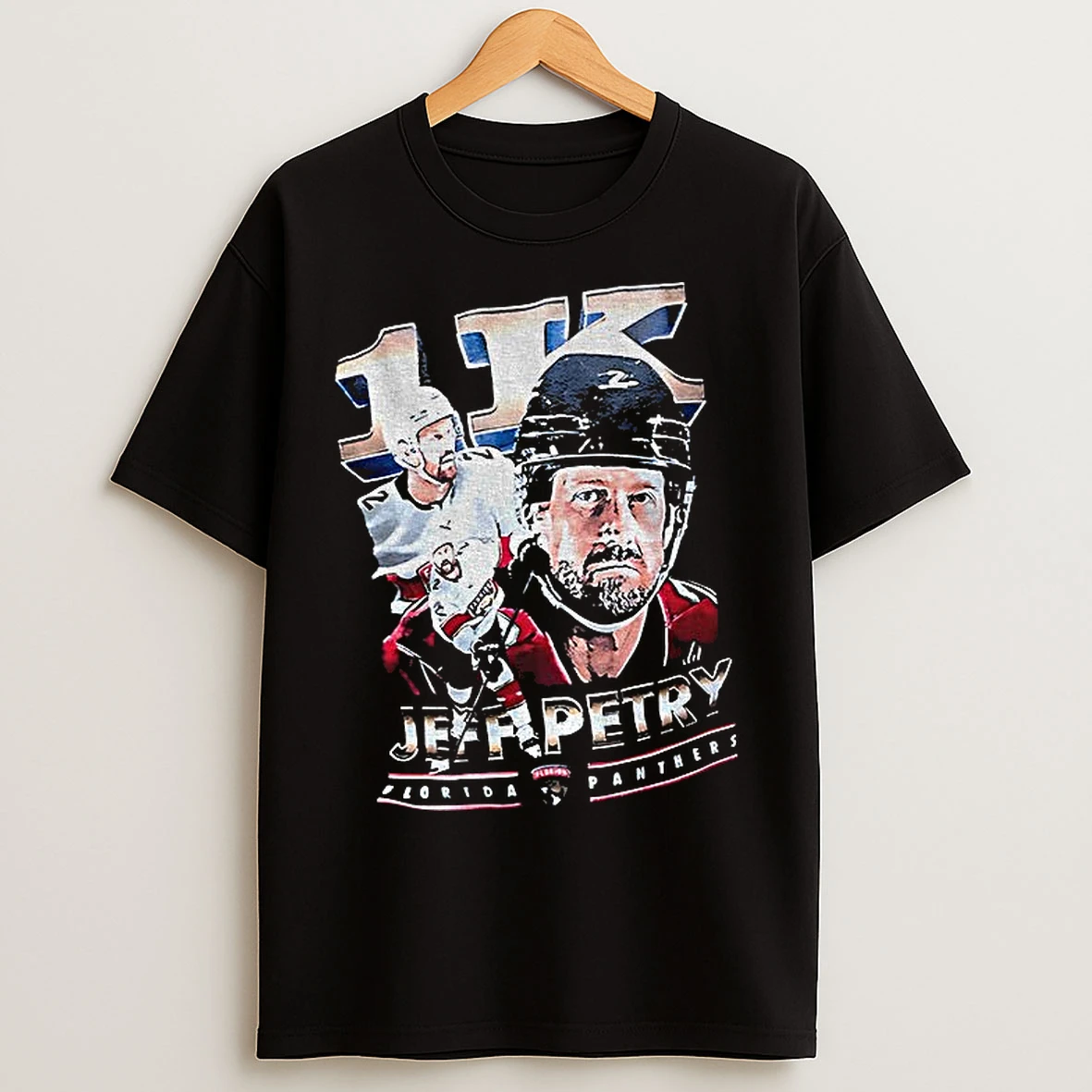Classic Jeff Petry Florida Panthers Nhl Hockey Celebrating His 1 000th Graphic T Shirts