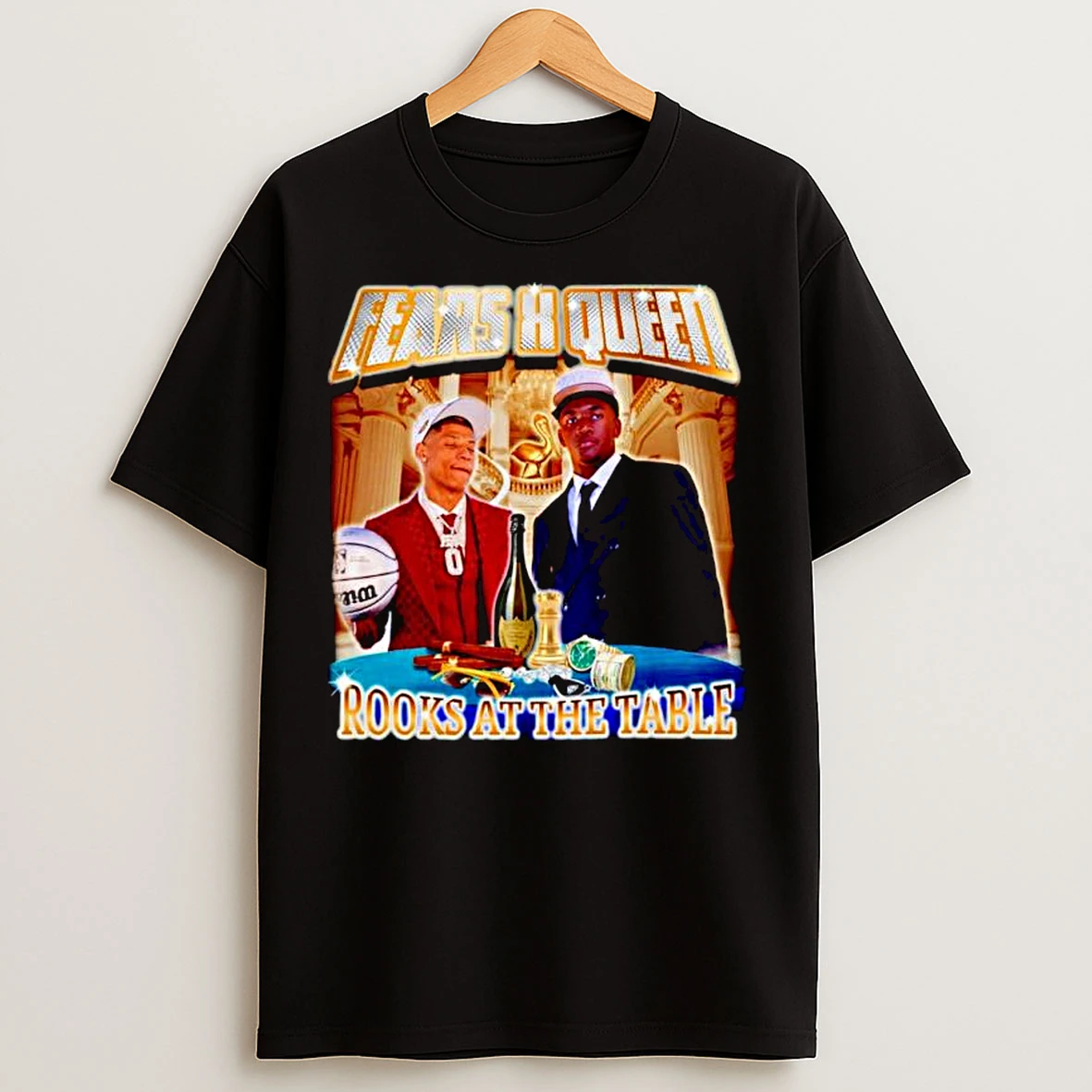 Classic Jeremiah Fears X Derik Queen Rooks At The Table Nba Graphic Ornaments T Shirts