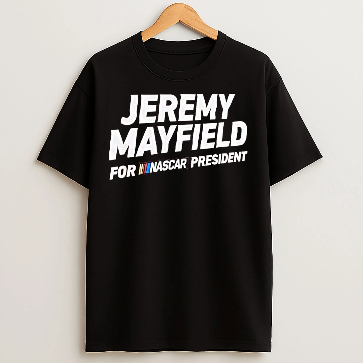 Classic Jeremy Mayfield For Nascar President Logo T Shirts