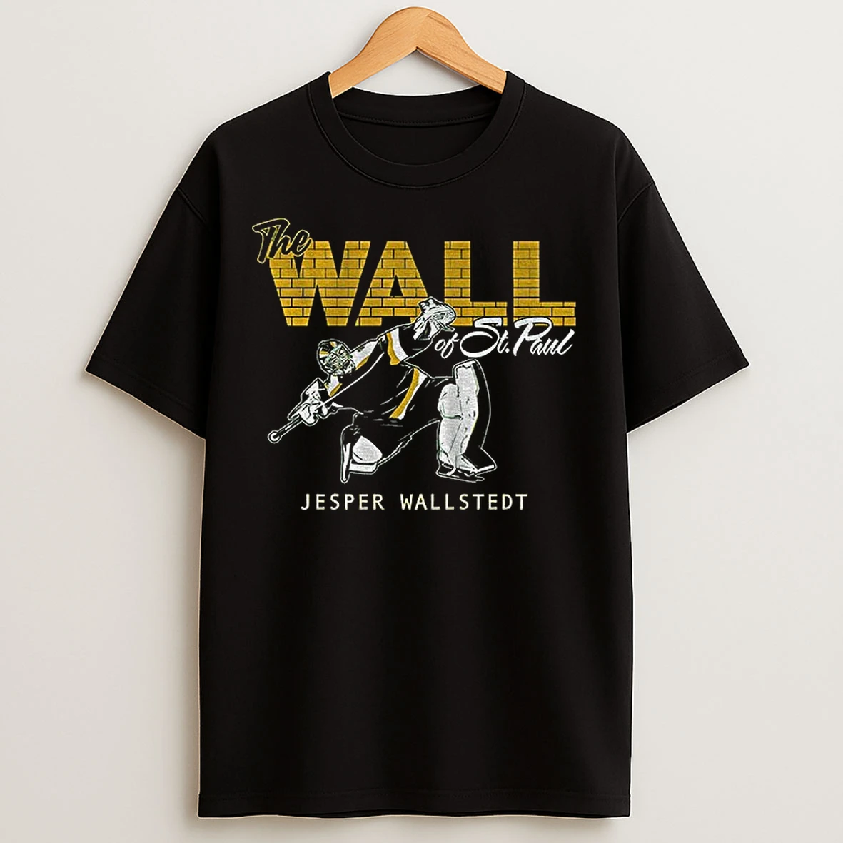 Classic Jesper Wallstedt The Wall Of St Paul Minnesota Wild Nhl Hockey 2025 T Shirts