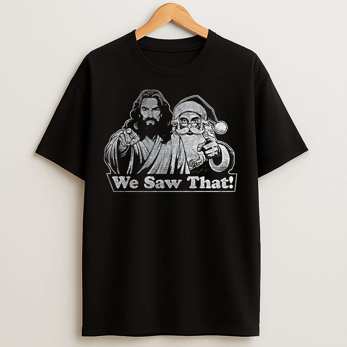 Classic Jesus Santa Claus Merry Christmas T Shirts
