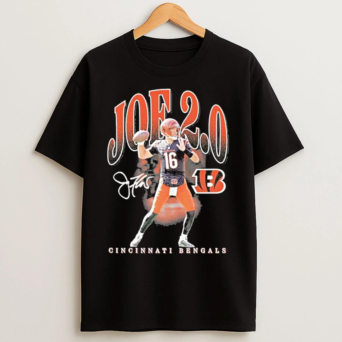 Classic Joe Flacco Cincinnati Bengals Player Hype T Shirts
