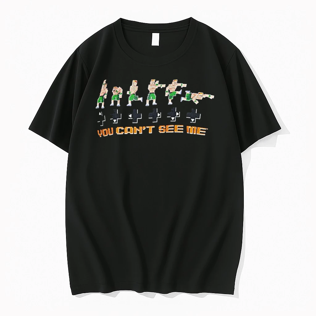 Classic John Cena Retro 8 Bit You Cant See Me Wwe T Shirts