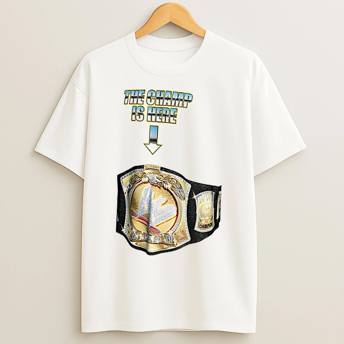 Classic John Cena Wwe Champ Belt The Champ Is Here T Shirts
