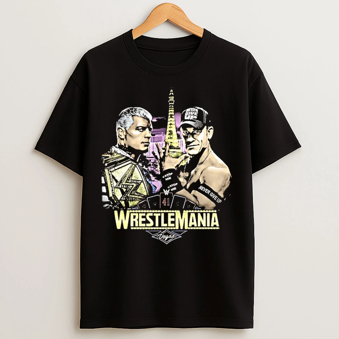 Classic John Cena And Cody Rhodes Wrestlemania T Shirts