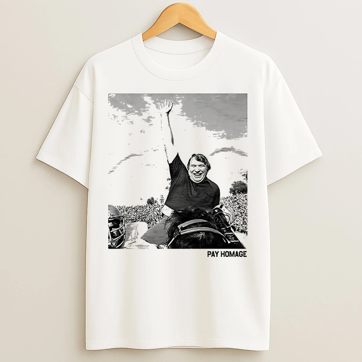 Classic John Madden Pay Homage Image T Shirts
