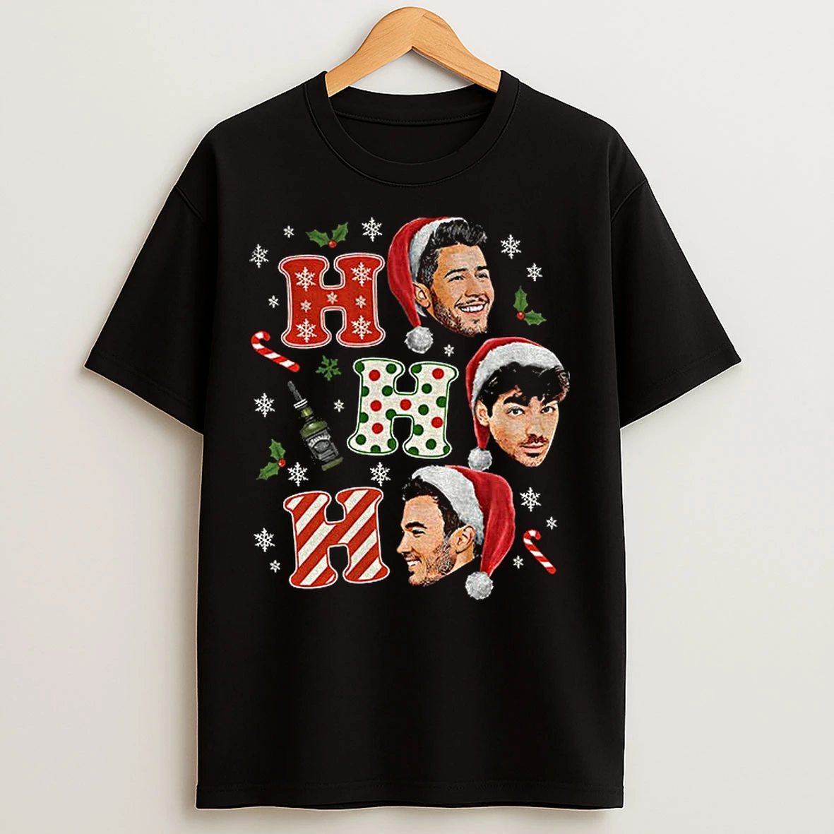 Classic Jonas Brothers Christmas 20th Anniversary Ho Ho Ho T Shirts