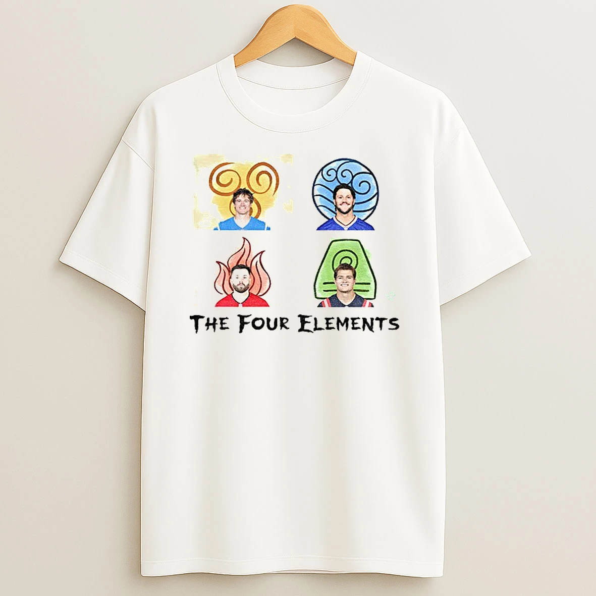 Classic Josh Allen Baker Mayfield Drake Maye The Four Quarterbacks Elements T Shirts