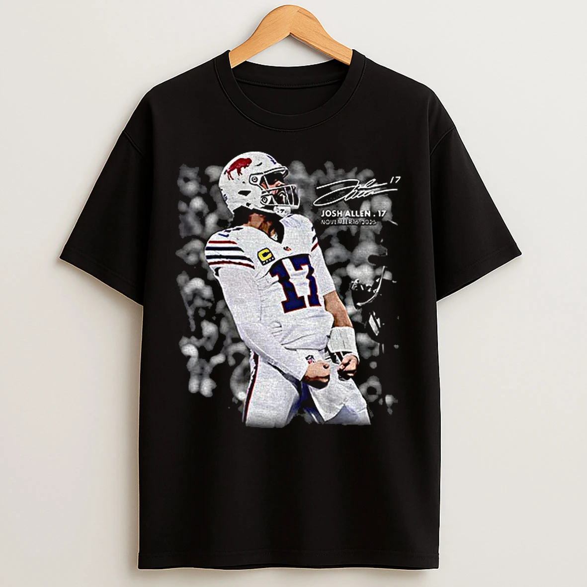 Classic Josh Allen Buffalo Bills Flash Features Week 11 Nfl 2025 Signature T Shirts