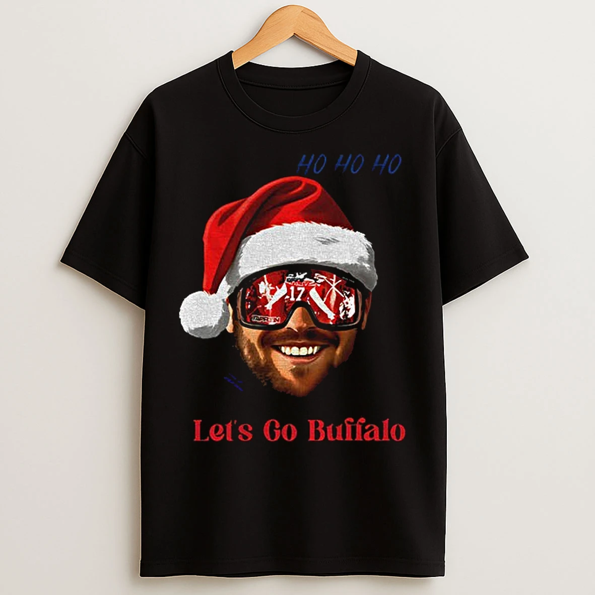 Classic Josh Allen Santa Ho Ho Ho Lets Go Buffalo Bills Nfl Merry Christmas T Shirts