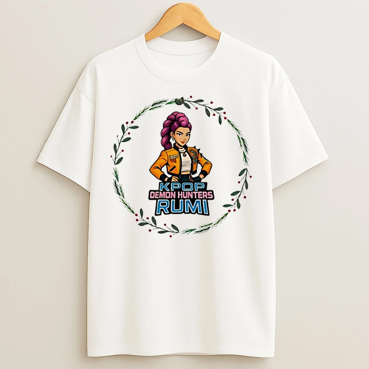 Classic K Pop Demon Hunters Rumi Christmas Bauble T Shirts