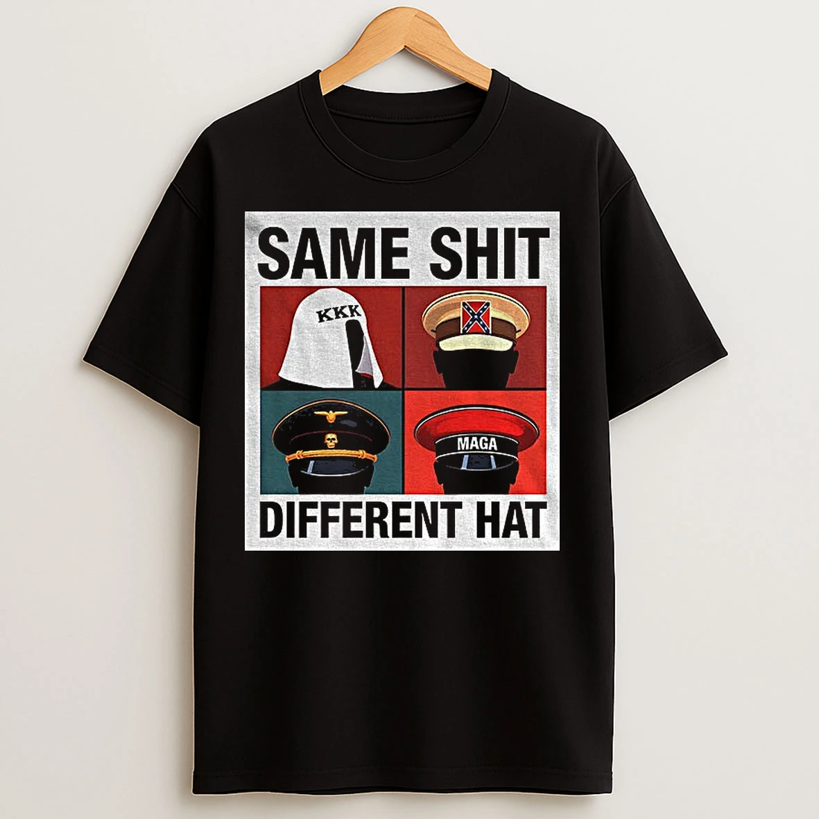 Classic Kkk Maga Same Shit Different Hat Political Anti Trump T Shirts