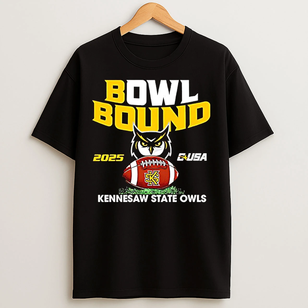 Classic Ksu Kennesaw State Owls 2025 Bowl Bound T Shirts