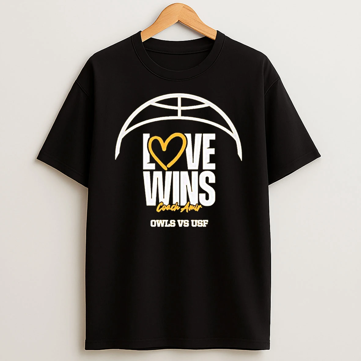 Classic Ksu Owls And South Florida Face Off 2025 Love Wins Coach Amir T Shirts