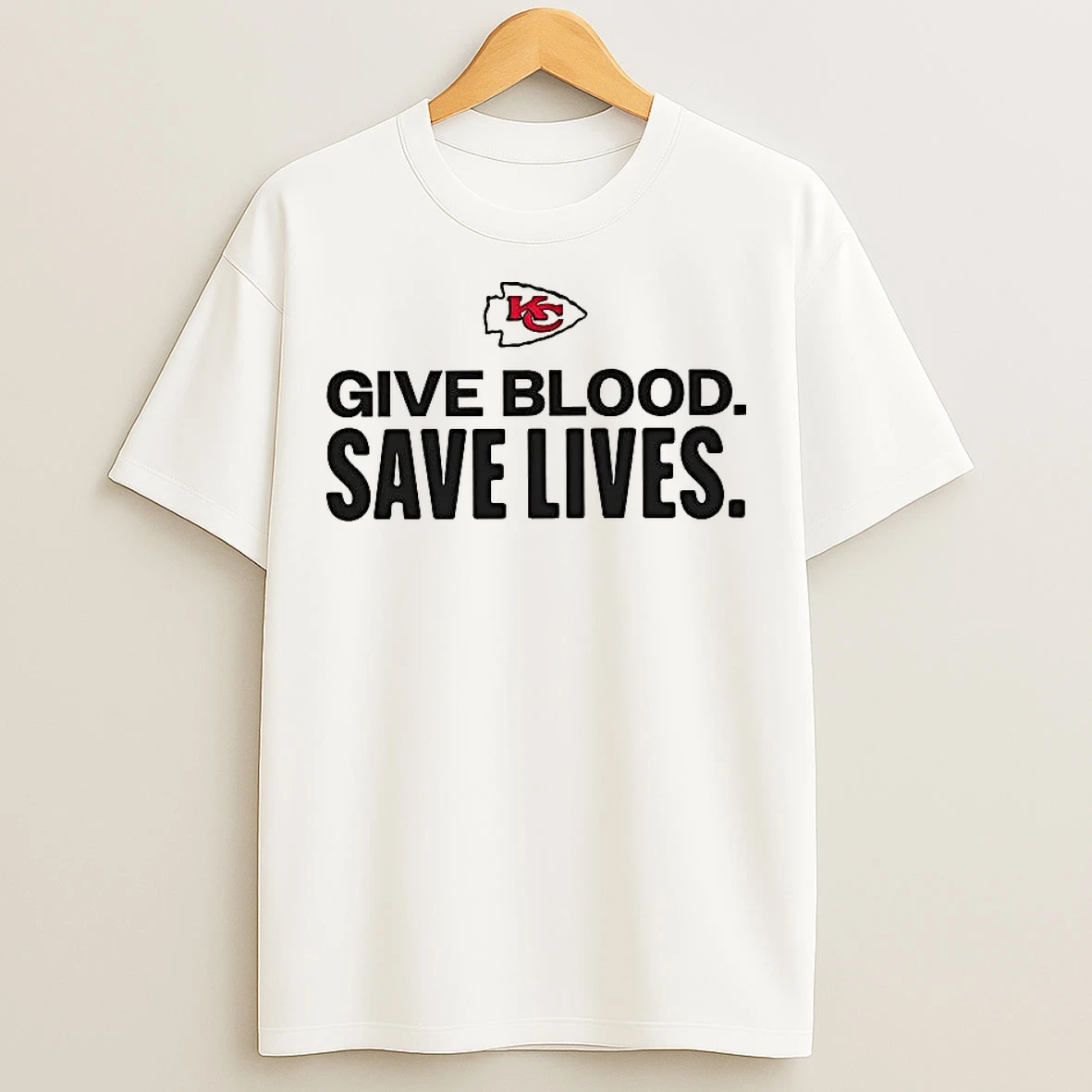 Classic Kansas City Chiefs Give Blood Save Lives T Shirts
