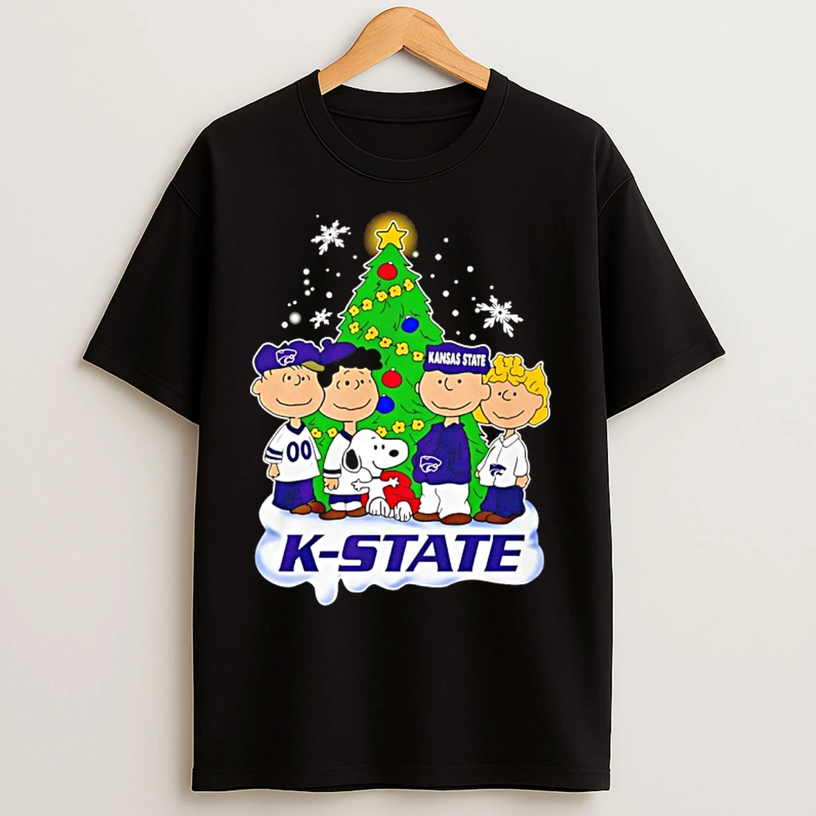 Classic Kansas State Wildcats Snoopy And The Peanuts Christmas 2025 T Shirts