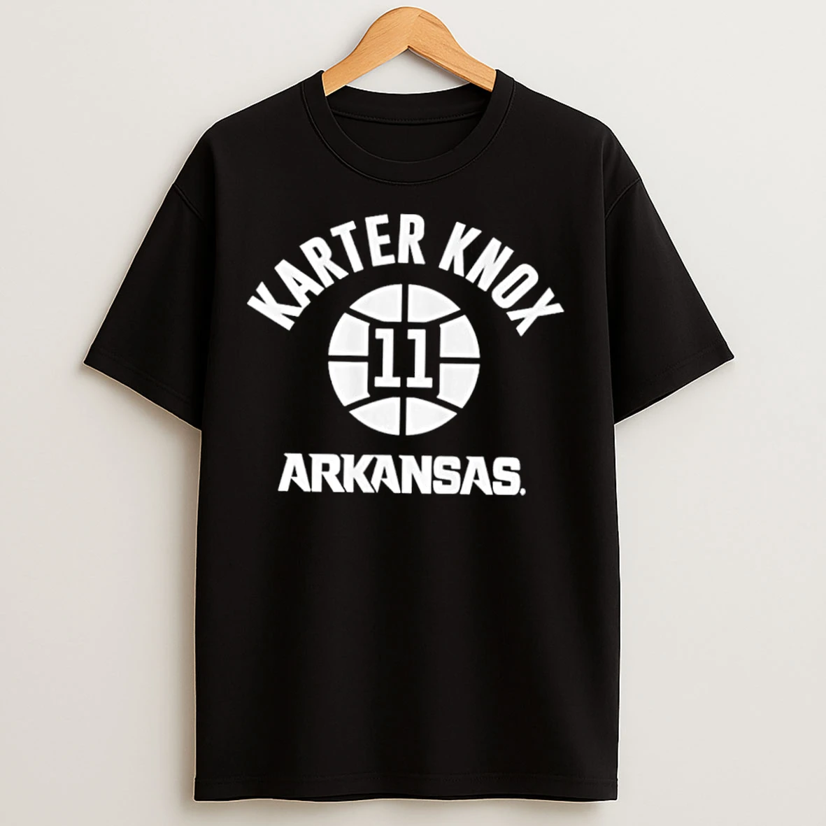 Classic Karter Knox Arkansas Razorbacks Nba Name Number Ball T Shirts
