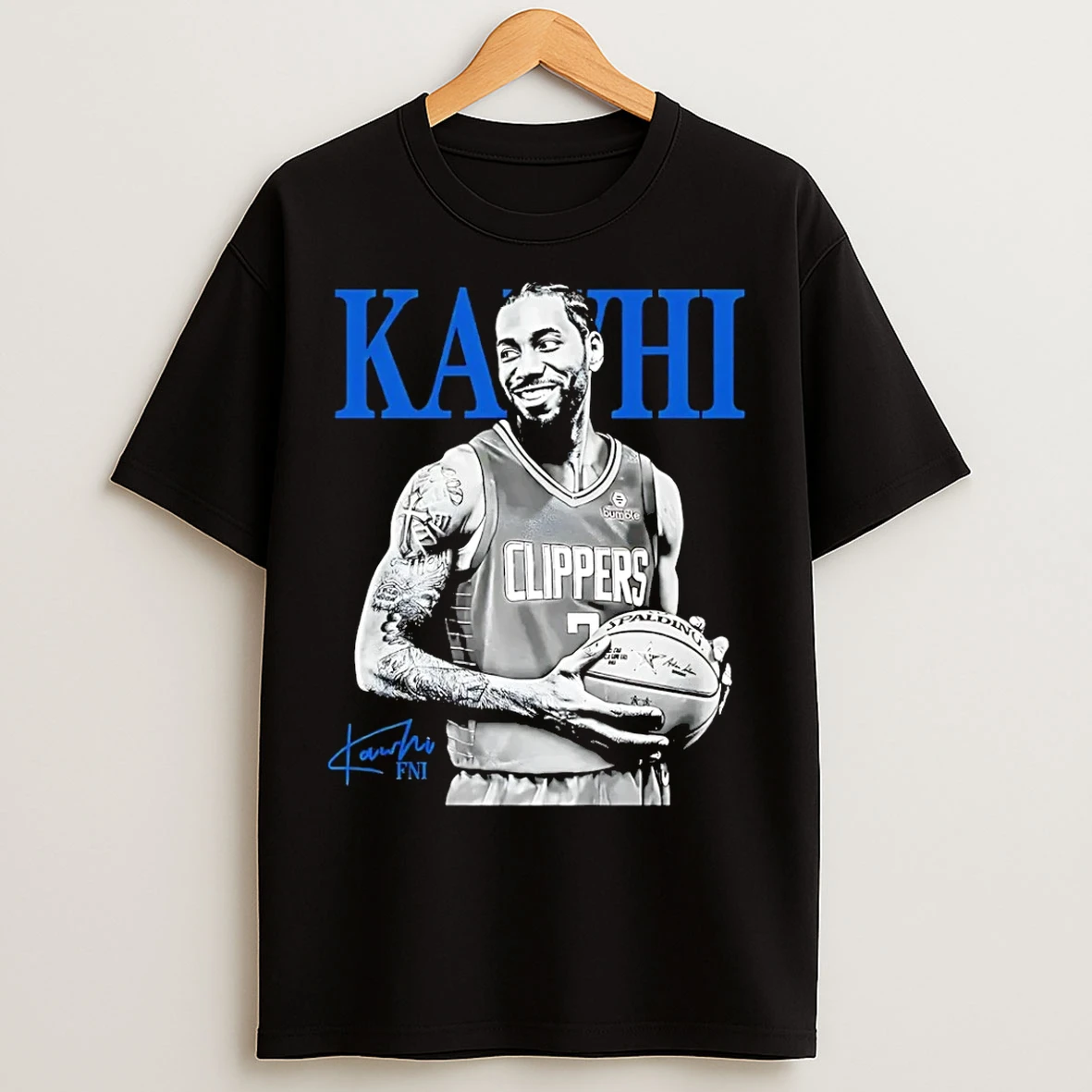 Classic Kawhi Leonard La Clippers Signature Graphic T Shirts