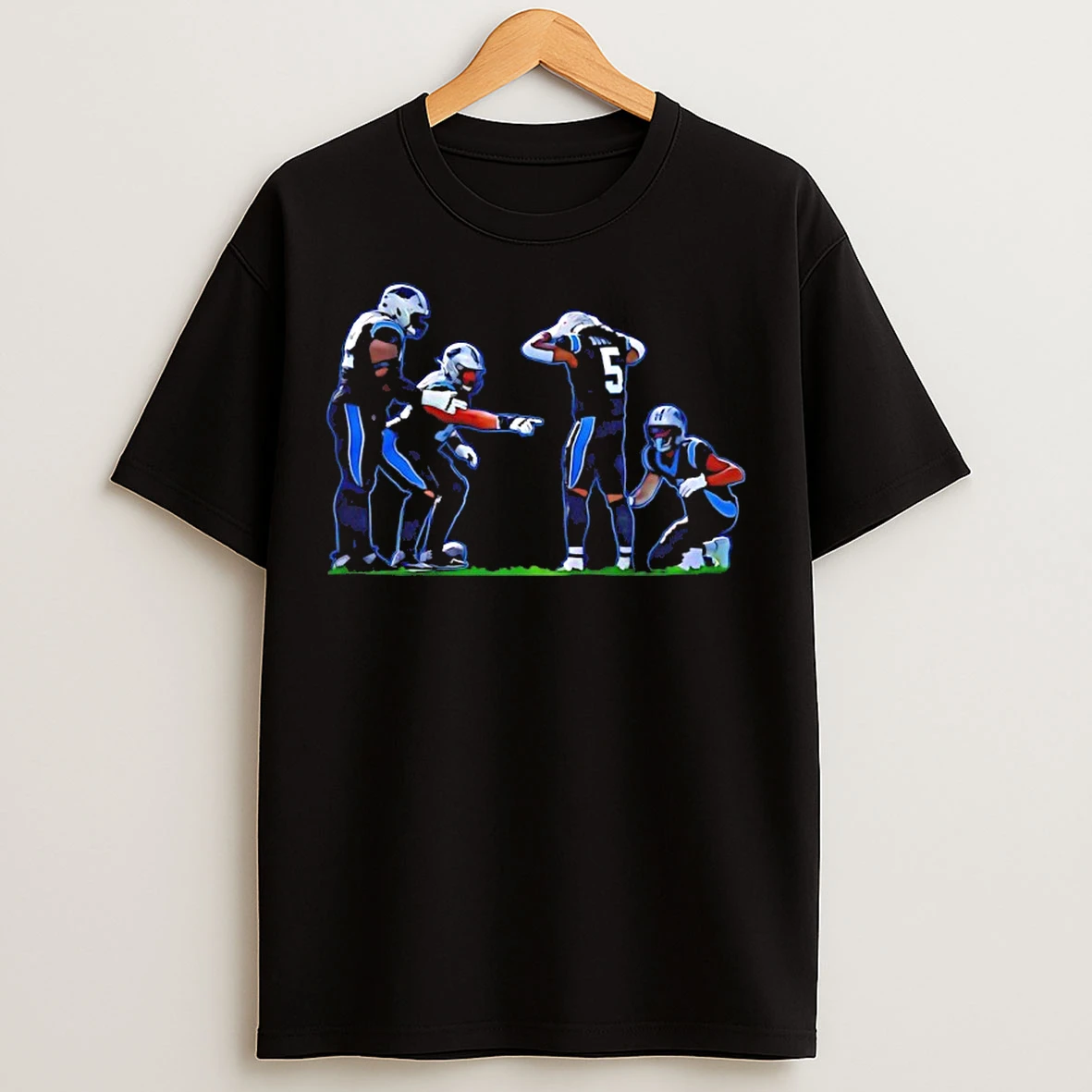 Classic Keep Pounding Carolina Panthers Football T Shirts