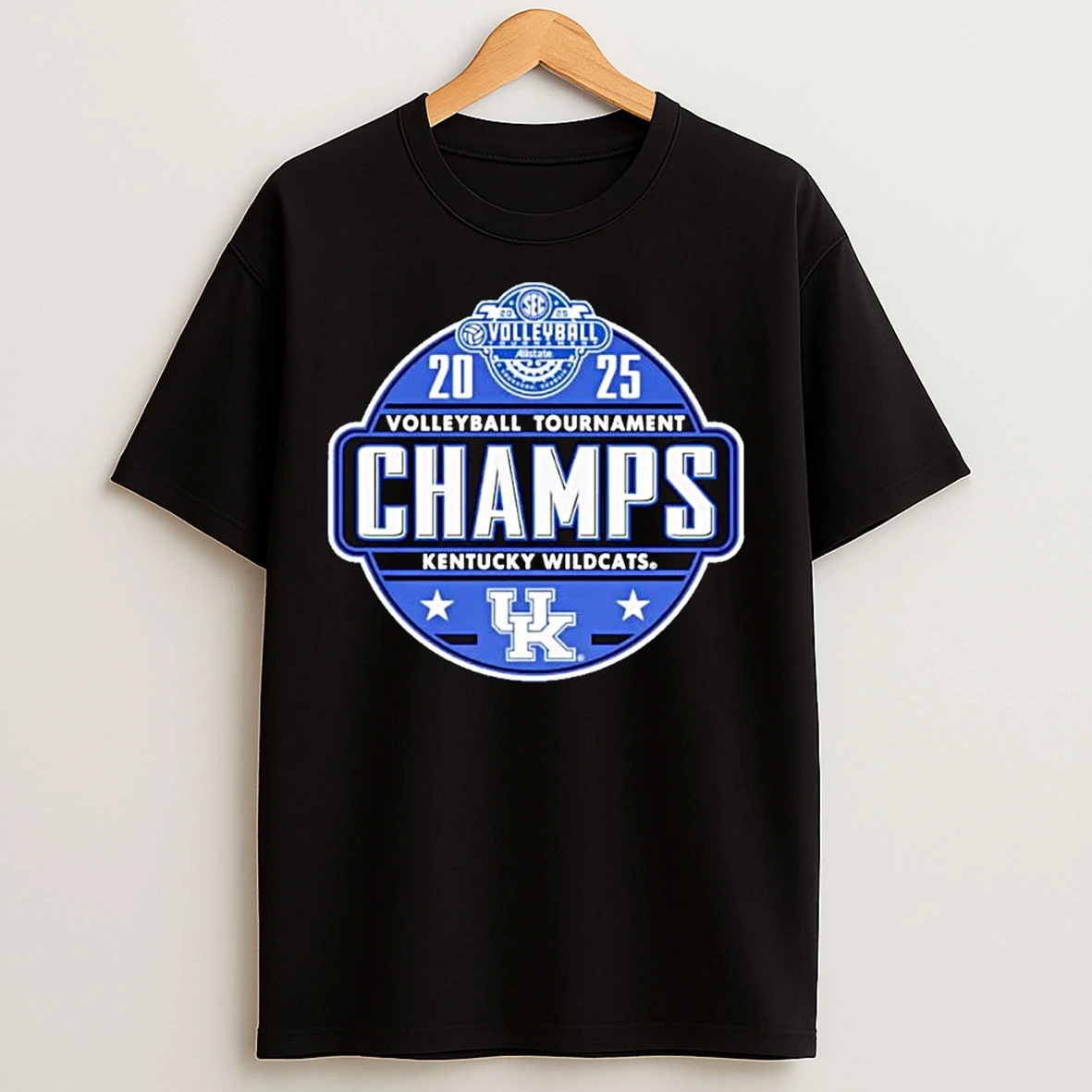Classic Kentucky Wildcats 2025 Sec Volleyball Tournament Champions Ornaments T Shirts