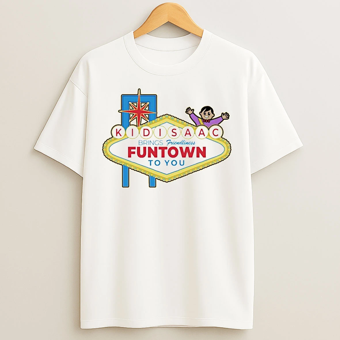 Classic Kid Isaac Funtown Vegas Sign Ornaments T Shirts