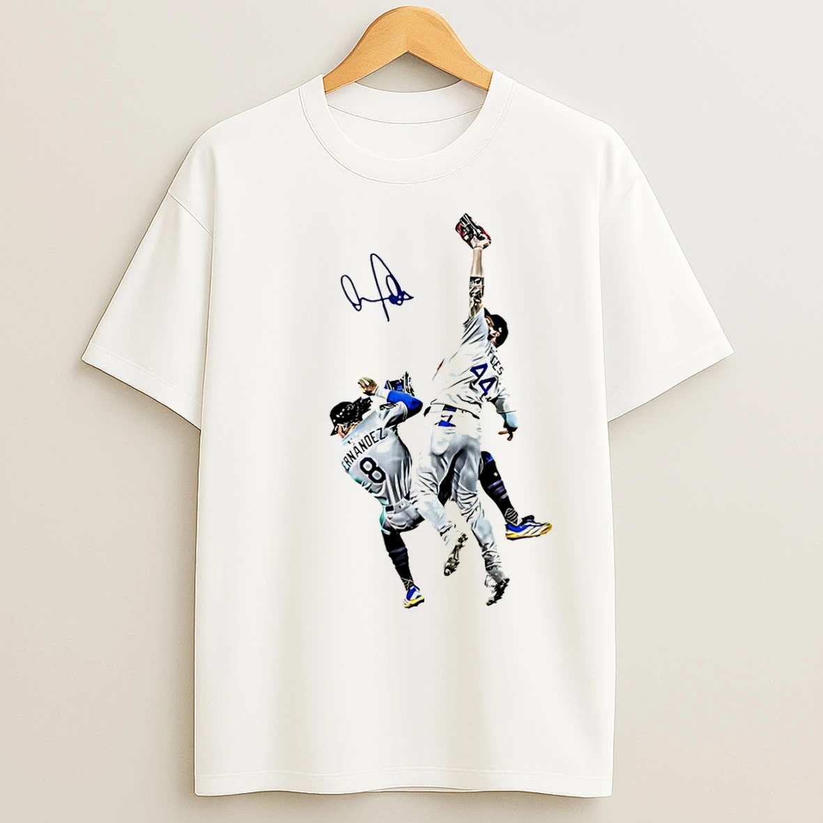 Classic Kike And Andy Pages Los Angeles Dodgers Pages The Catch Regular Signature Christmas T Shirts
