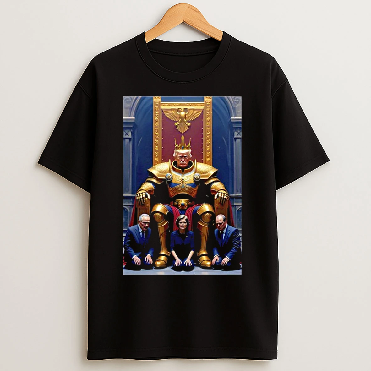 Classic King Trump With Chuck Schumer And Other Politicians Kneeling T Shirts
