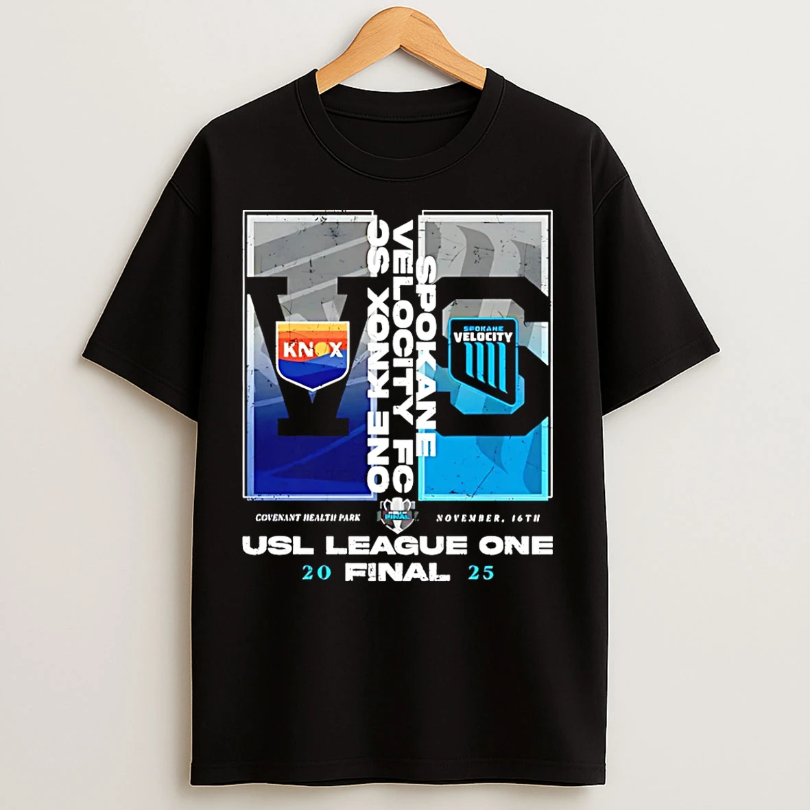 Classic Knoxville Sc Vs Spokane Velocity Fc 2025 Usl League One Final Match Up One T Shirts