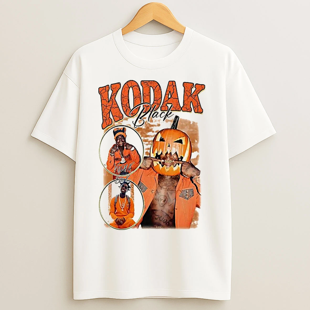 Classic Kodak Pumpkin Head Graphic Halloween T Shirts